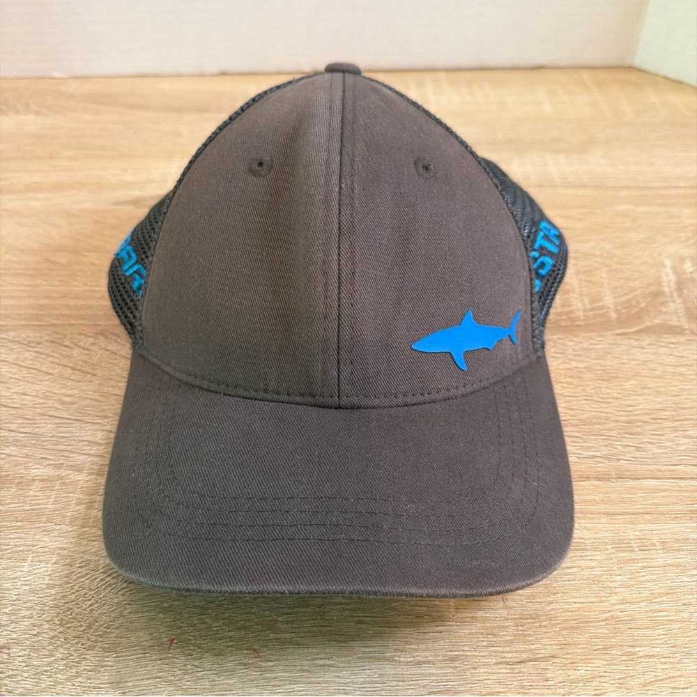 Costa Del Mar Shark Hat Gray Trucker Snapback Mesh Cap Unisex